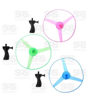 Lança Disco Voador Com Led Noturno Toy King TK-AB4968