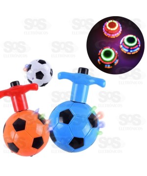 Beyblade Pião Bola De Futebol Musical Com LED Unitário Toy King TK-AB4830