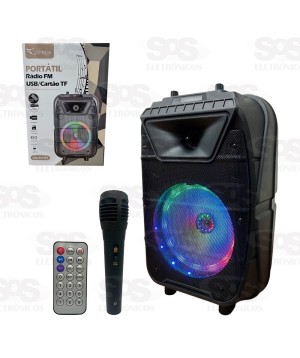 Caixa De Som 20W Com Microfone Caerus CRS-RD1366