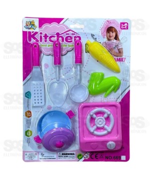 Kit Cozinha Com 7 Peças Toy King TK-AB4035