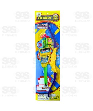 Arco e Flecha Infantil Super Power Toy King TK-AB5072