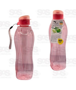 Garrafa Esportiva Transparente 800ml Caerus CRS-1705