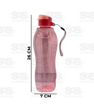 Garrafa Esportiva Transparente 800ml Caerus CRS-1705