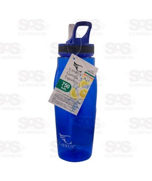 Garrafa Esportiva Transparente 750ml Caerus CRS-1718