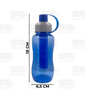 Garrafa Esportiva Transparente 400ml Caerus CRS-1699