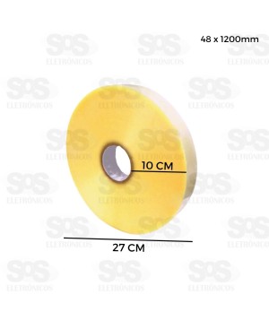 Fita Adesiva Transparente 48mm X 1.200m Caerus CRS-1443