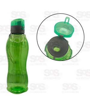 Garrafa Esportiva Transparente 600ml Caerus CRS-1706