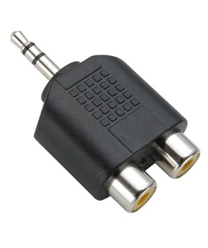 Adaptador P2 Stereo para 2 RCA Fêmea  Embalagem Com 10 Unidades