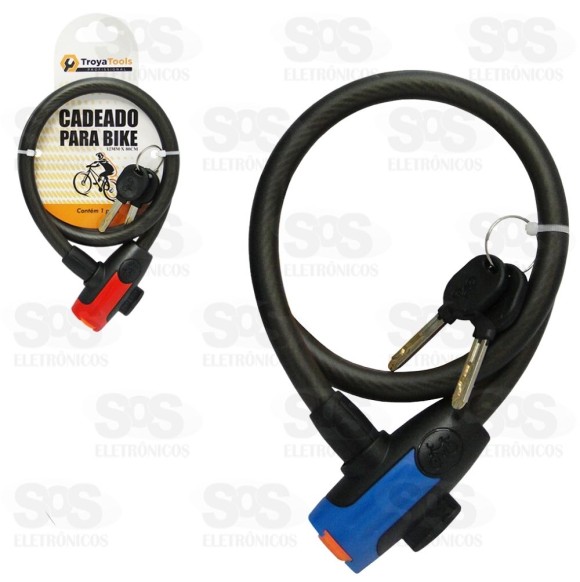 Cadeado Bicicleta 12MMX800MM Troya Tools TRY-6078