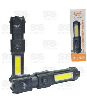 Mini Lanterna LED Recarregável Ajustável Altomex AL-1909