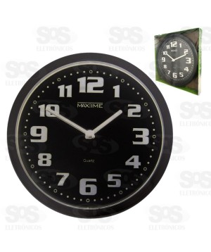 Relógio De Parede Arábico Redondo Maxtime MX 40012-6