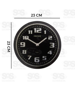 Relógio De Parede Arábico Redondo Maxtime MX 40012-6