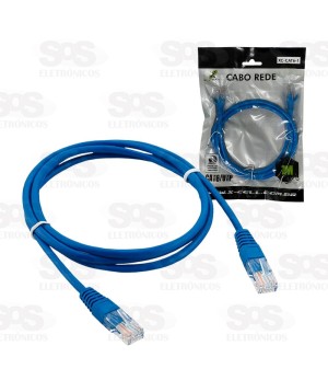 Cabo De Rede CAT6 LAN 1 Metro X-Cell XC-CAT6-1
