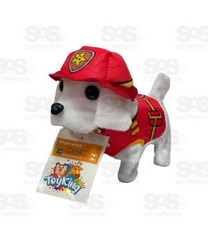 Equipe Canina Pelúcia Anda e Late Toy king TK-DG01