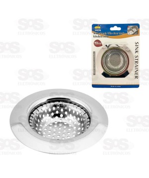 Ralo De Aço Para Pia 9 cm XH0990