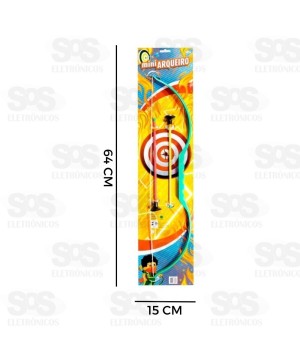 Arco e Flecha Mini Arqueiro Infantil Mini Toys