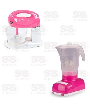kit Batedeira e Liquidificador Infantil Poliplac 7782