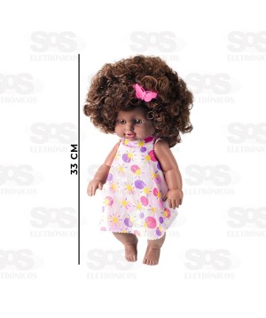Boneca Yukinha Baby Hair Negra Nova Toys 1148