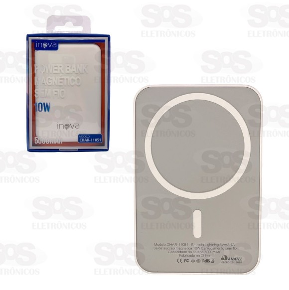 Carga Extra Magnético 5.000mAh Inova CHAR-11051