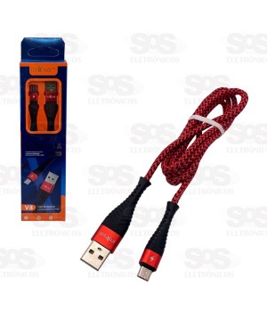 Cabo De Dados Rápido Micro USB V8 3.4A 1 Metro Inova CBO-20292