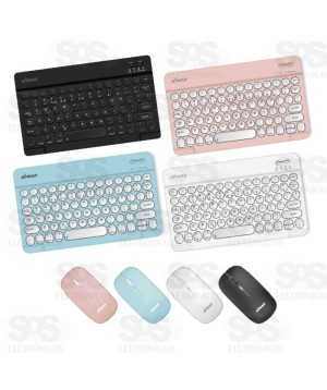 Kit Teclado e Mouse Ultra Fino Sem Fio Xtrad HK8880