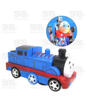 Trenzinho Transformes Bate e Volta Com Luz e Som Toy King TK 1177
