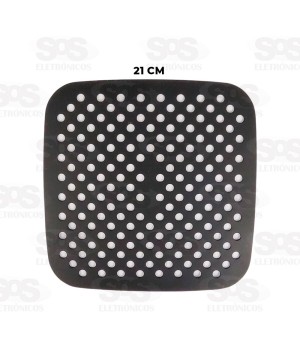 Tapete Protetor Quadrada De Silicone Para Air Fryer 21CM Caerus CRS-1831