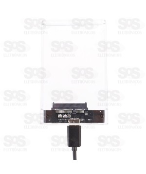 Case Para HD Sata Transparente 2.5