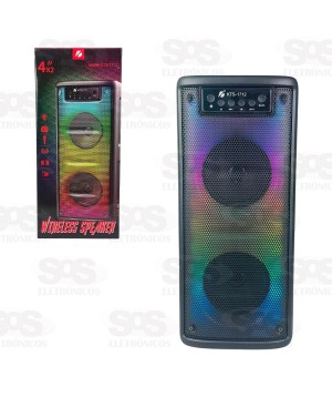 Caixa De Som 20W LED RGB Com Botão Bass KTS-1712
