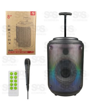 Caixa De Som 35W Karaokê Com Microfone KTS-1746