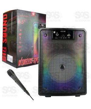 Caixa De Som 15W Karaokê Com Microfone KTS-1561