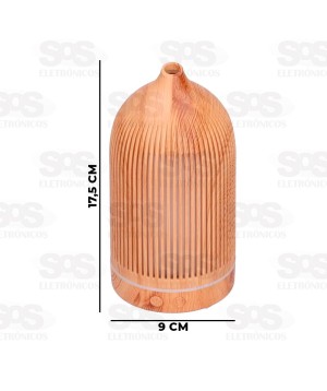 Difusor Umidificador De Ar 200ML Com LED e Controle Remoto B-Max BM074