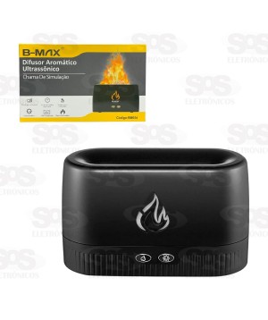 Difusor Umidificador Aromático Ultrassônico 200ML Chamas B-Max BM054