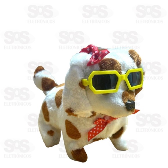 Cachorrinho Fashion Pelúcia Pula Anda e Late Toy king DG-03