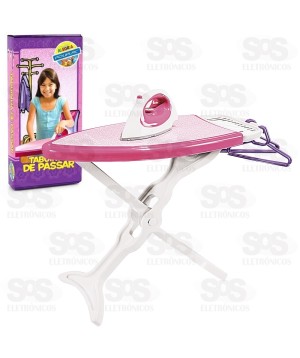 Tabuinha de Passar Roupas Com Ferrinho Infantil Poliplac 4712