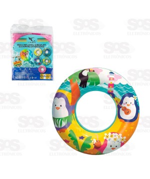Boia Inflável Circular Estampas Divertidas 60CM Caerus CRS-1946