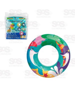 Boia Inflável Circular Estampas Divertidas 70CM Caerus CRS-1947