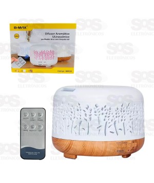 Difusor Umidificador De Ar Com LED e Controle Remoto B-Max BM-050