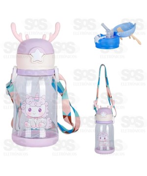 Garrafa Infantil Personalizável Squeeze Alce