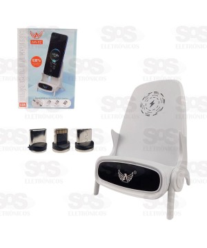 Carregador Por Indução com 3 Conectores 66W Altomex AW-62