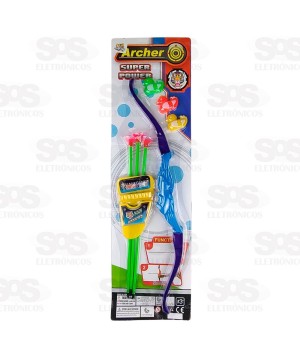 Arco e Flecha Infantil Super Power Toy King TK-AB5321