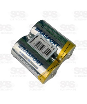 Pilha D 1,5V  Embalagem Com 2 Unidades Brasfort 6311
