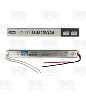 Fonte Slim 24W Para Fita LED 12V/2A Knup KP-CA569