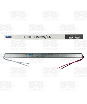 Fonte Slim 60W Para Fita LED 12V/5A Knup KP-CA572