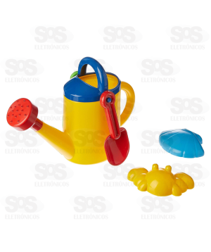 Regador De Praia 4 Acessórios Poliplac 6082