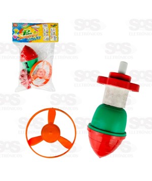Pião Divertido Com Girojet Cores sortidas Mini Toys 0401
