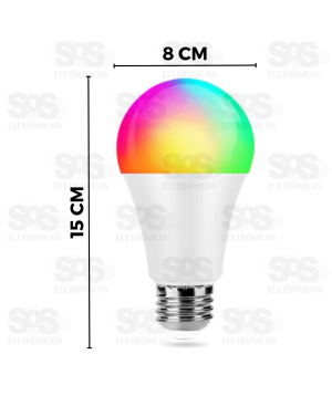 Lâmpada Led RGB Com Controle Remoto Luatek LK-RGB-12W