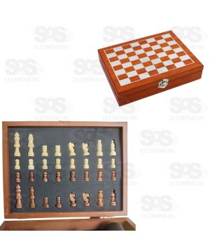 Kit Jogo de Xadrez Com Cantil e Cachimbo