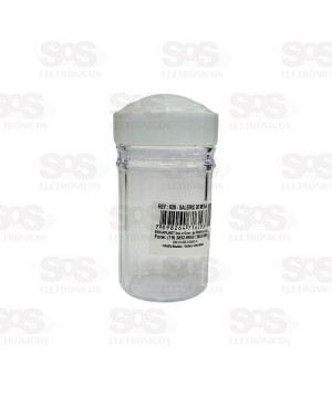 Saleiro De Mesa Plástico Transparente Ercaplast 629