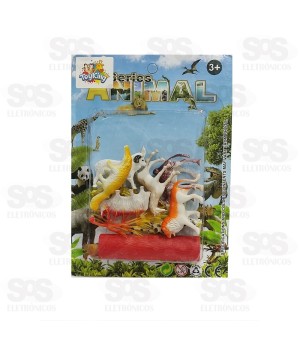 Kit De Animais Sortidos Com 7 Peças Toy King tk-4004
